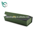 Dark green foldable gold stamping logo quality goods recycle material gift box